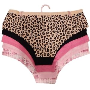 Juicy Couture Intimates 5 Pack Underwear, XL, New With Tags